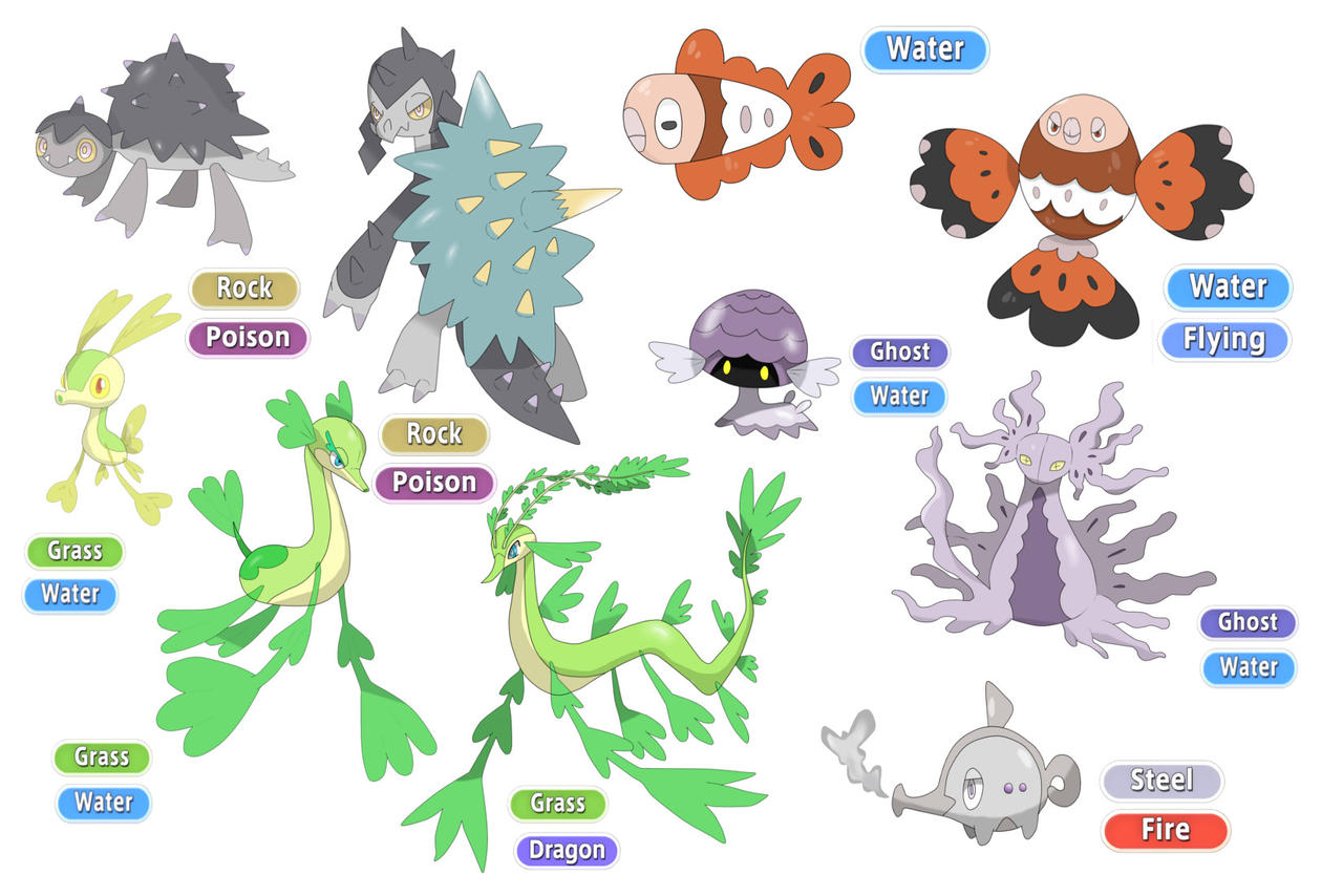 Relic Fakemon Older fakemon designs 3 by UkiiArt on DeviantArt