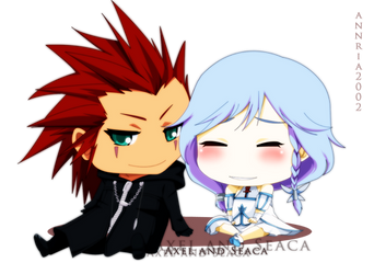 Axel and Seaca : Chibi