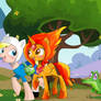 Finn and Flame Princess, Ft. Gummy