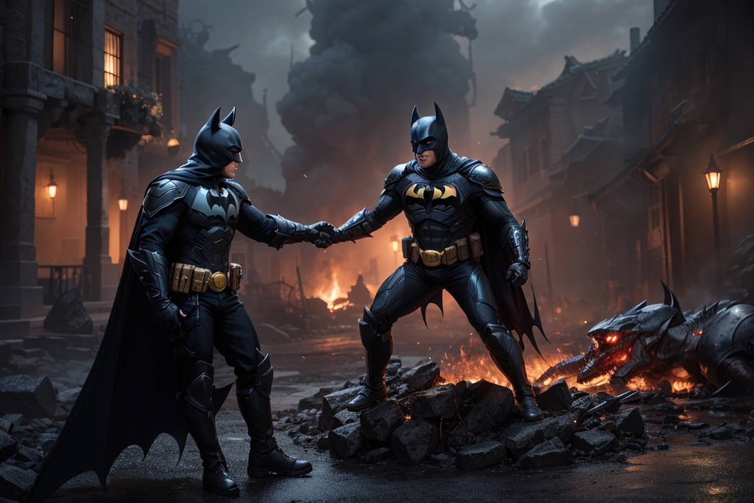 Batman fighting by bjornenlinda on DeviantArt