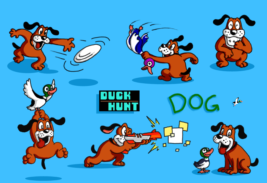 Duck Hunt Dog SSB colored