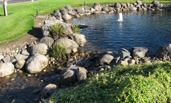 Fountain at Sunset