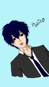 Kaito drawing contest colored