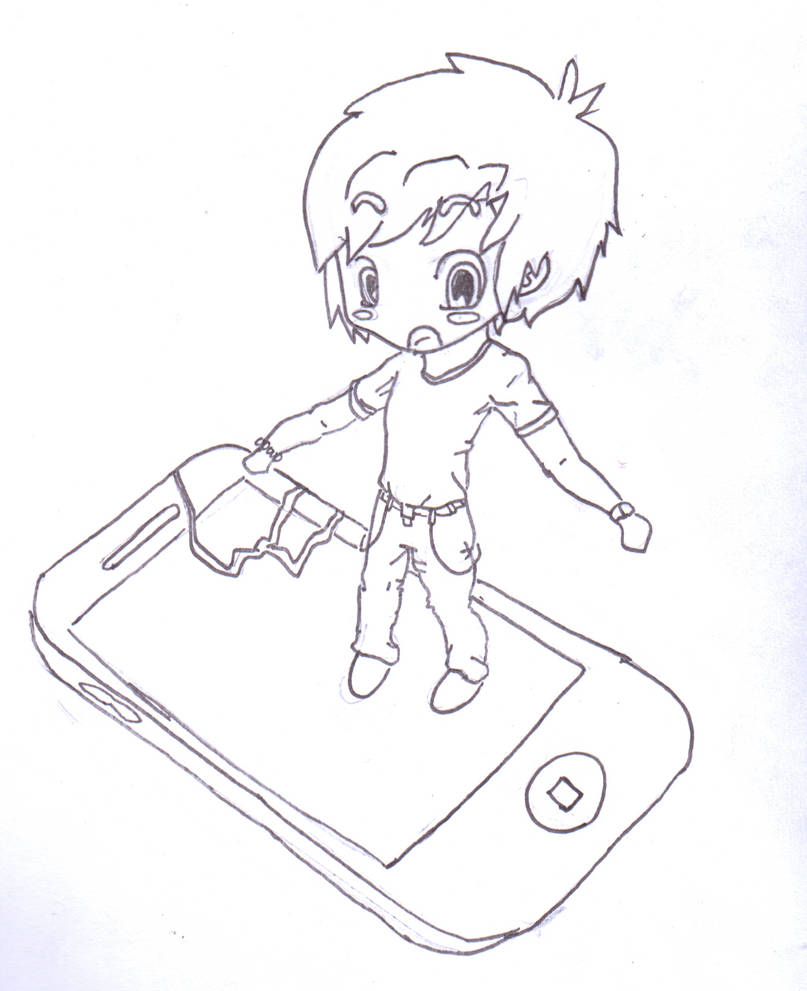 Chibi Ryan phone ~ by TheLoneWeegee on DeviantArt