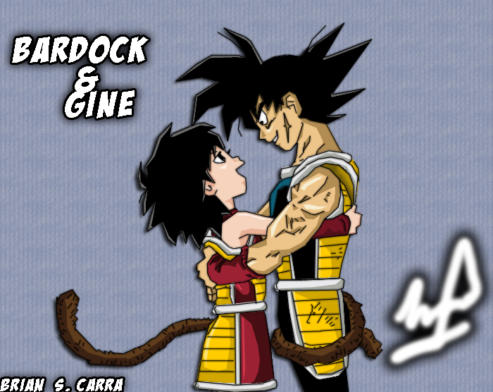 Bardock and Gine (Gokus Mother) By Brian318