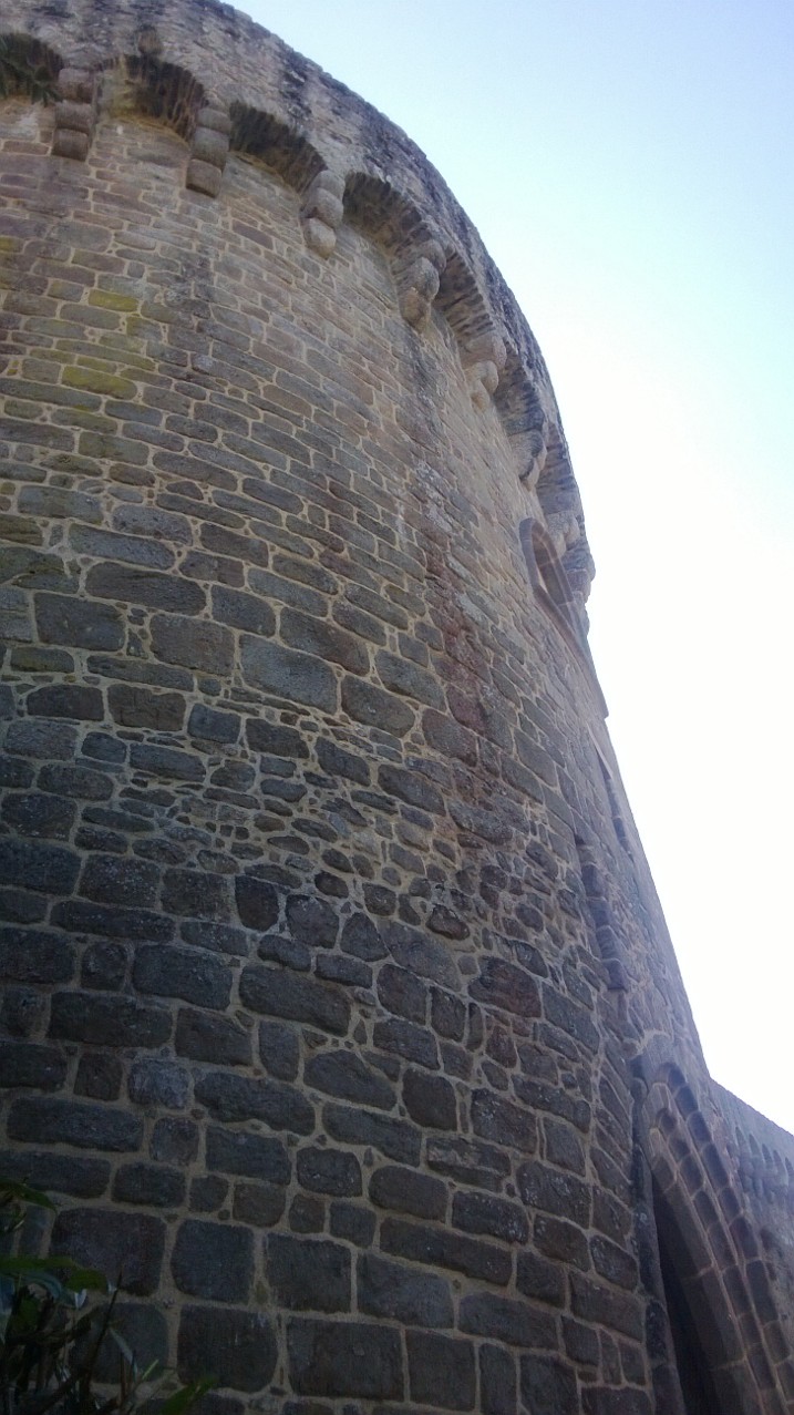 the side of a tower