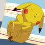 Pikachu on a pillow