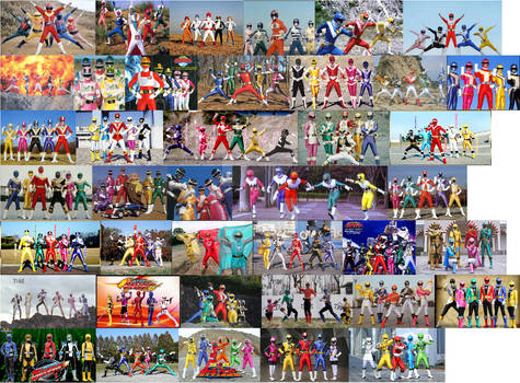 SUPER SENTAI ALL SERISE TEAMS