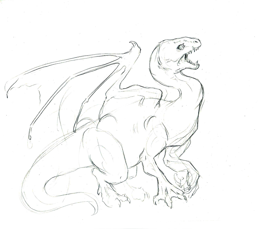 Keening dragon by LiquidDragonN