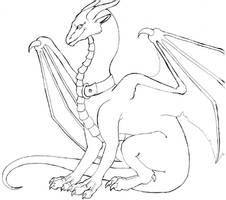 Kitten-Dragon: Lineart