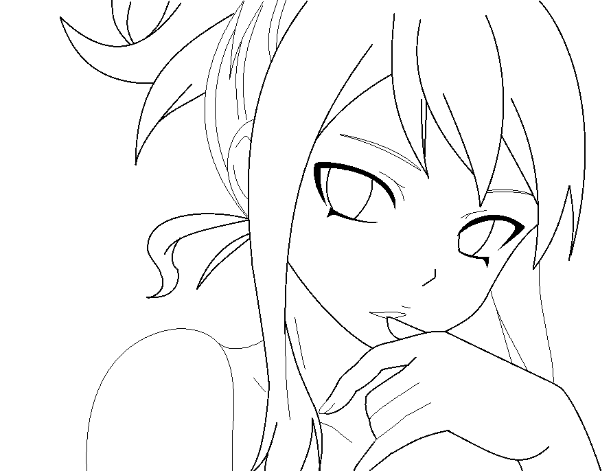 Lucy Heartfilia Free Coloring Pages Sketch Coloring Page.