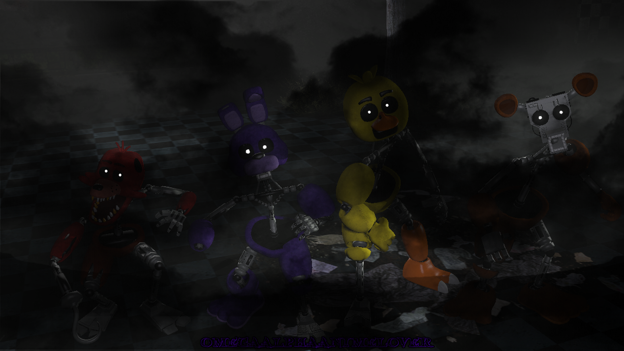 FNAF 1 Ignited animatronics (my version) (SFM)