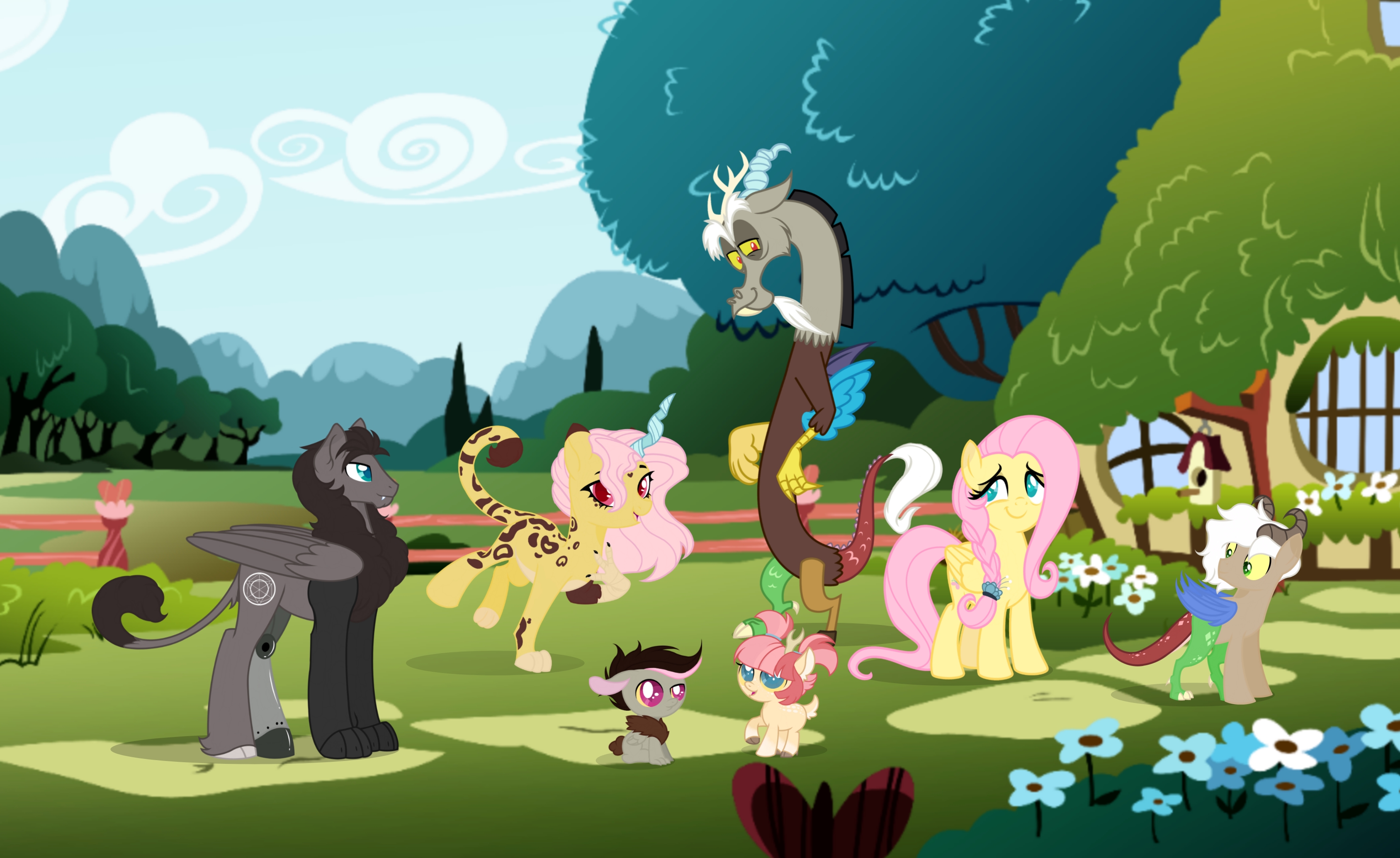 Fluttercord Deviantart Fluttercord Family (Redo) by HoneyDream1 on DeviantArt