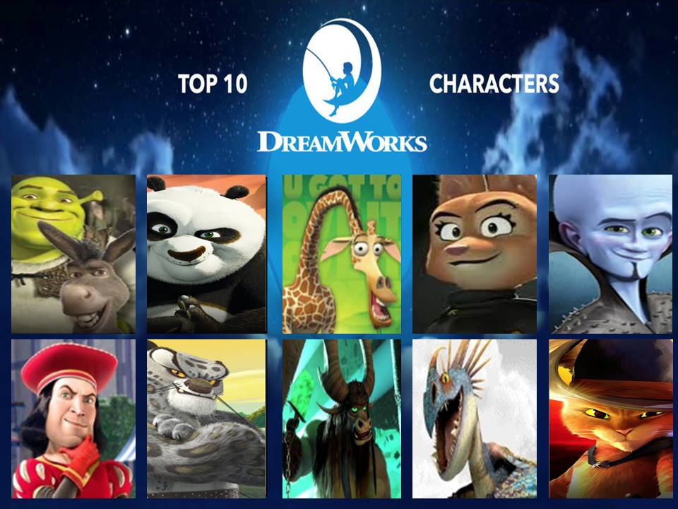 Dreamworks Creating Characters Top 10 DreamWorks Characters (My Version) by Criszilla101 on DeviantArt