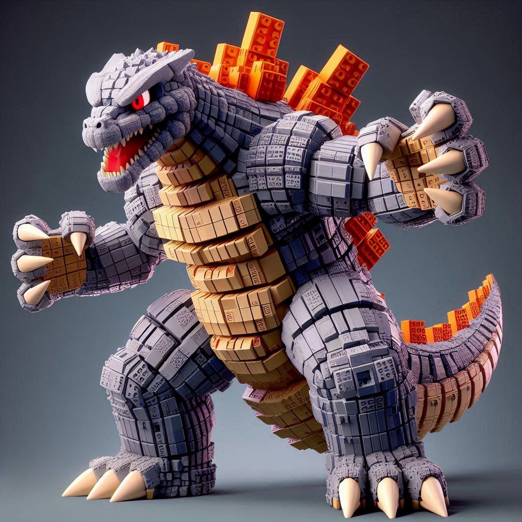 Blockzilla Print Blockzilla Smash Bros. (Bing Ai 4) by Criszilla101 on DeviantArt