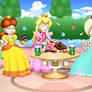 Peach Daisy and Rosalina