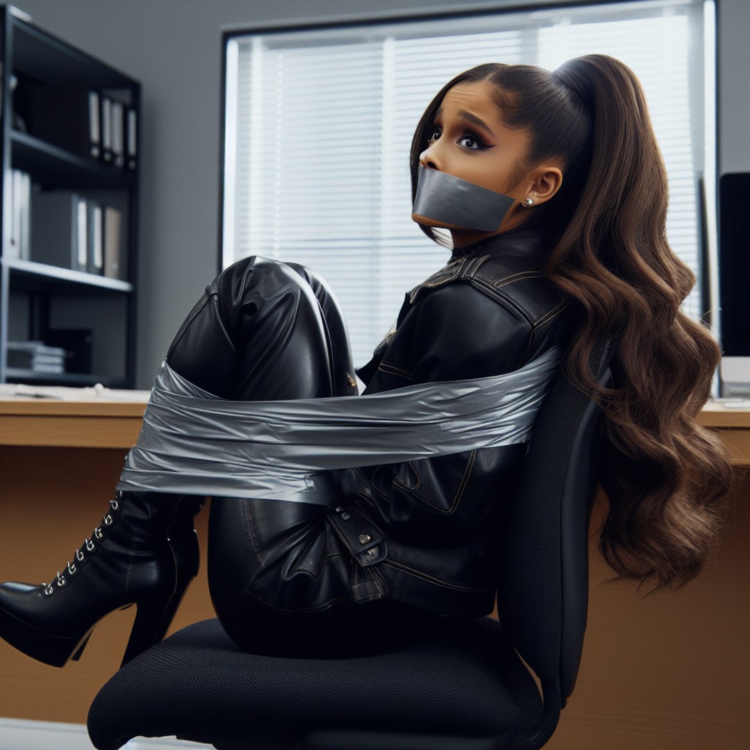Ariana grande tape gagged and tied up by sdvhgfx on DeviantArt