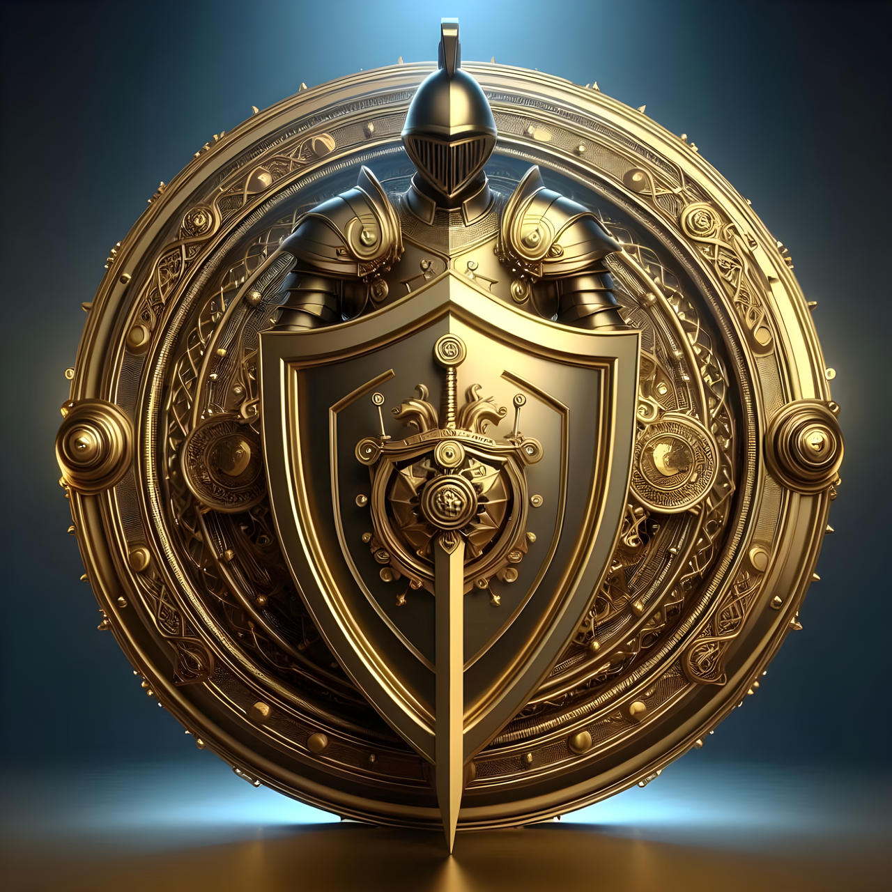 Knight Rider Shield warrior knight shield by artmandom on DeviantArt