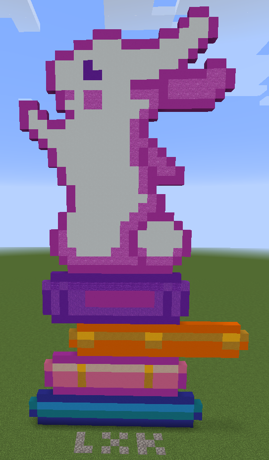 Minecraft Pixel Art - Bunny and books by Law-X-Kagome on DeviantArt