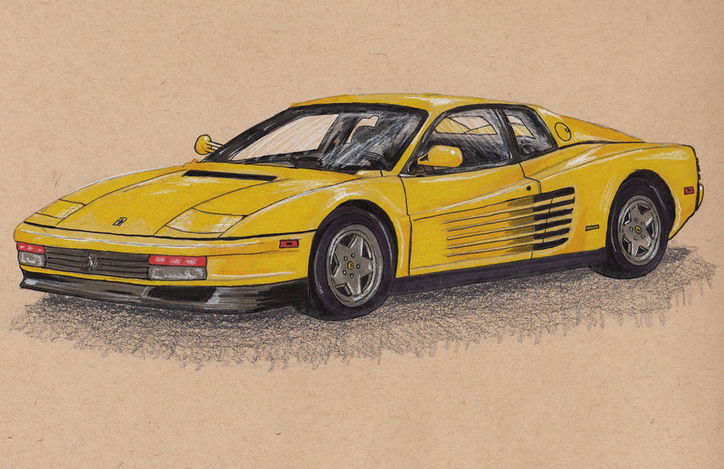 Testarossa Deviantart 1990 Ferrari Testarossa by ScribblyDimples on DeviantArt
