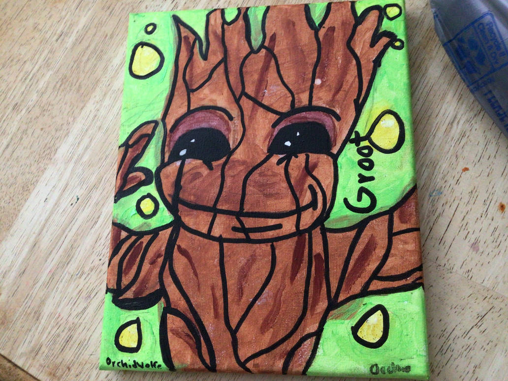 Groot ( painted by OrchidWolfe on DeviantArt