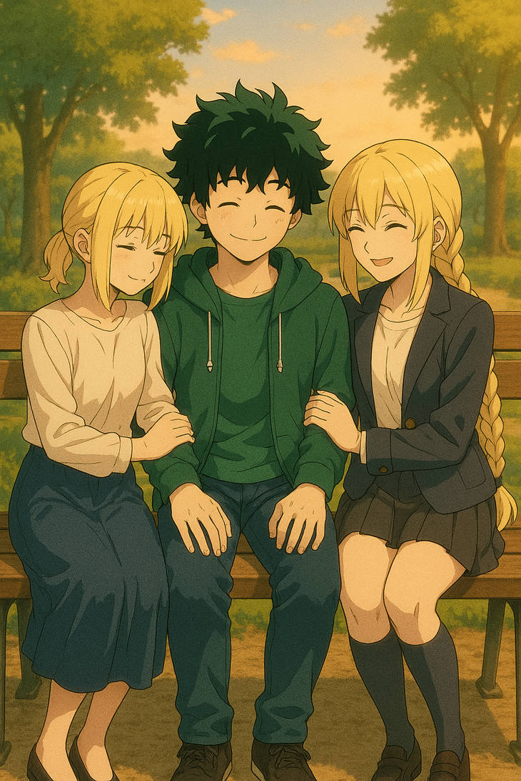Izuku x Saber x Ruler by Phantom-Infinite on DeviantArt