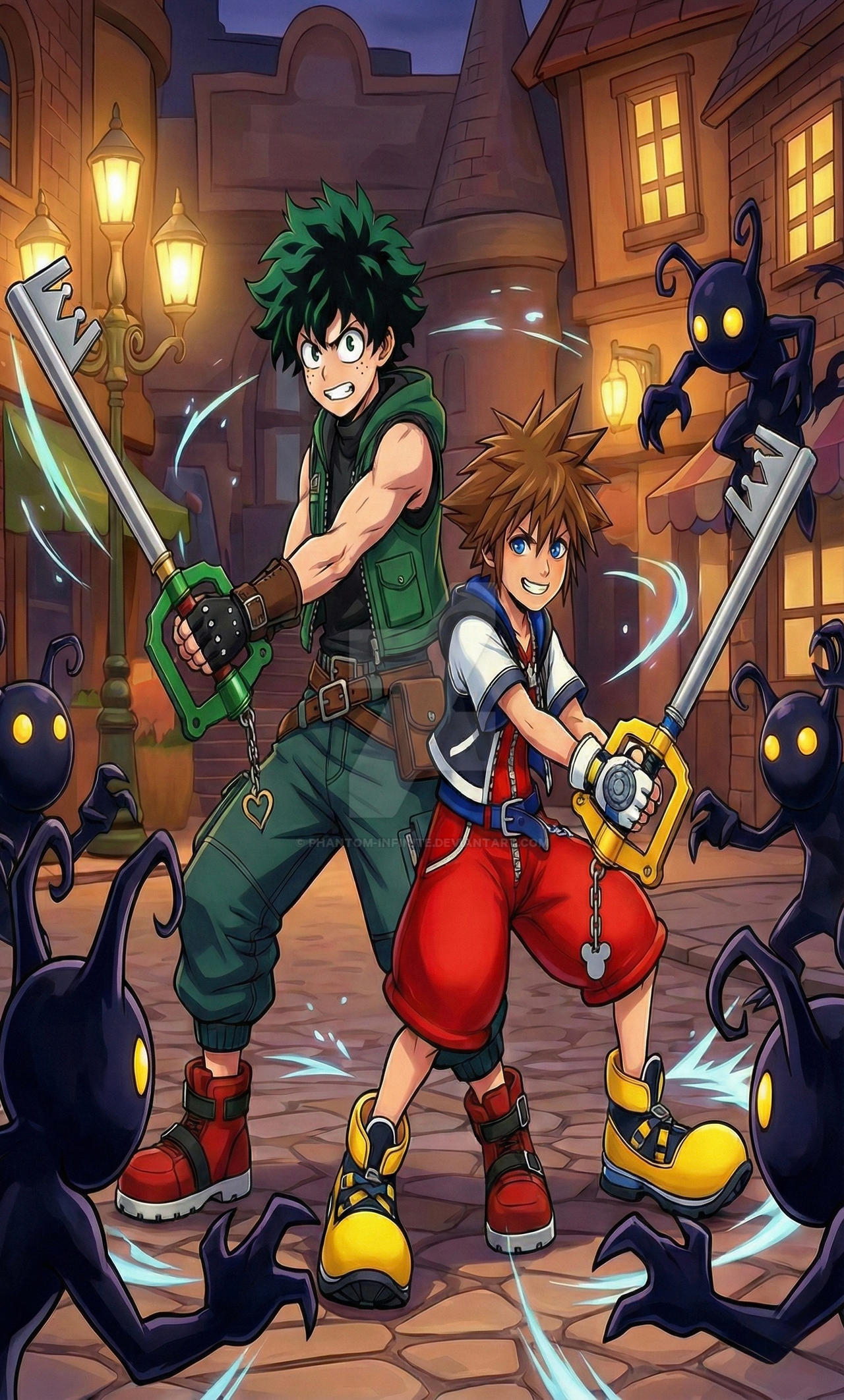 Izuku and Sora First Team Up by Phantom-Infinite on DeviantArt
