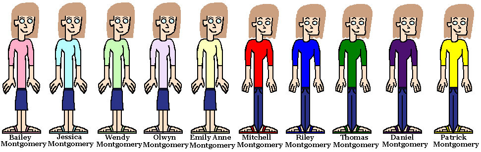 The Montgomery Dectuplets by OthelloStarsbuck on DeviantArt