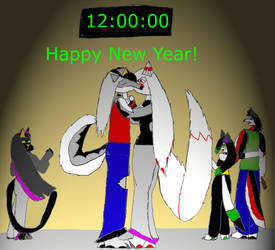 Happy New Year Kiss