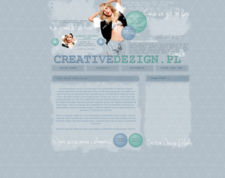 Wordpress uncoded theme with Ellie Goulding.