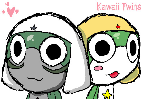 Chibi Keroro and Dark Keroro