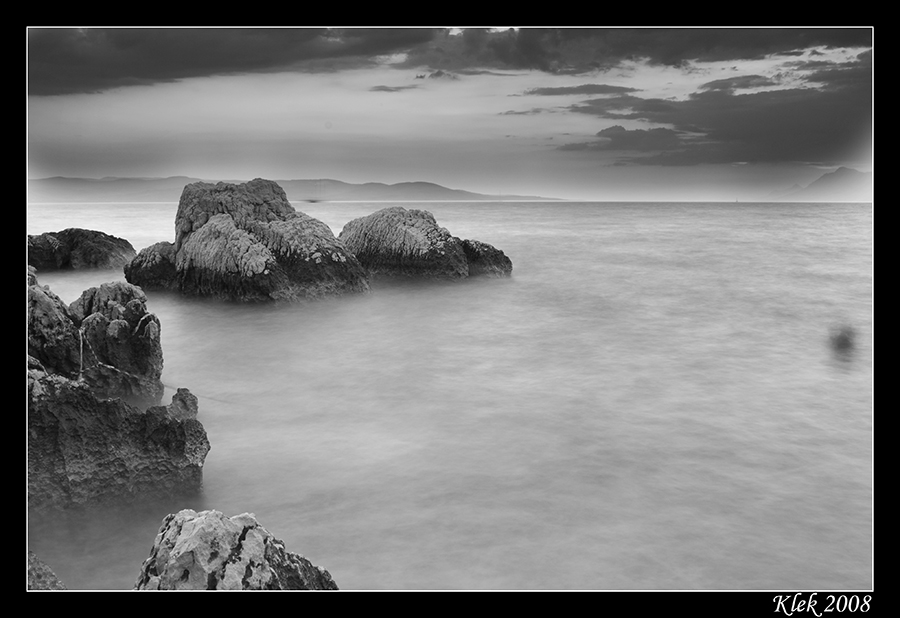 Makarska Sunset BW