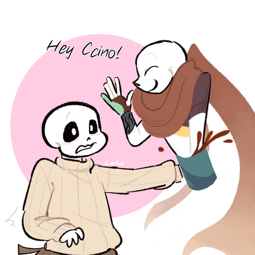Coffee Date Inkyin Inktobertale Day 3: Coffee by laluxic on DeviantArt