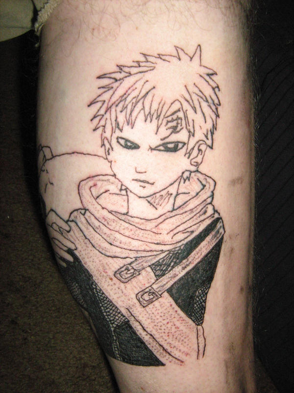 my new gaara tattoo by emogamer666 on DeviantArt
