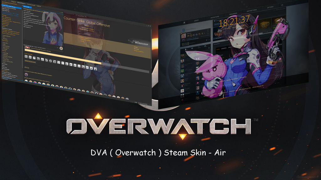 DVA ( Overwatch ) Steam Skin - Air by squallala1337 on DeviantArt