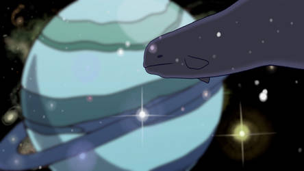 Whale Chilling In Space