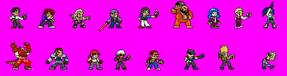 Kof XIV roster by Ulisan on DeviantArt