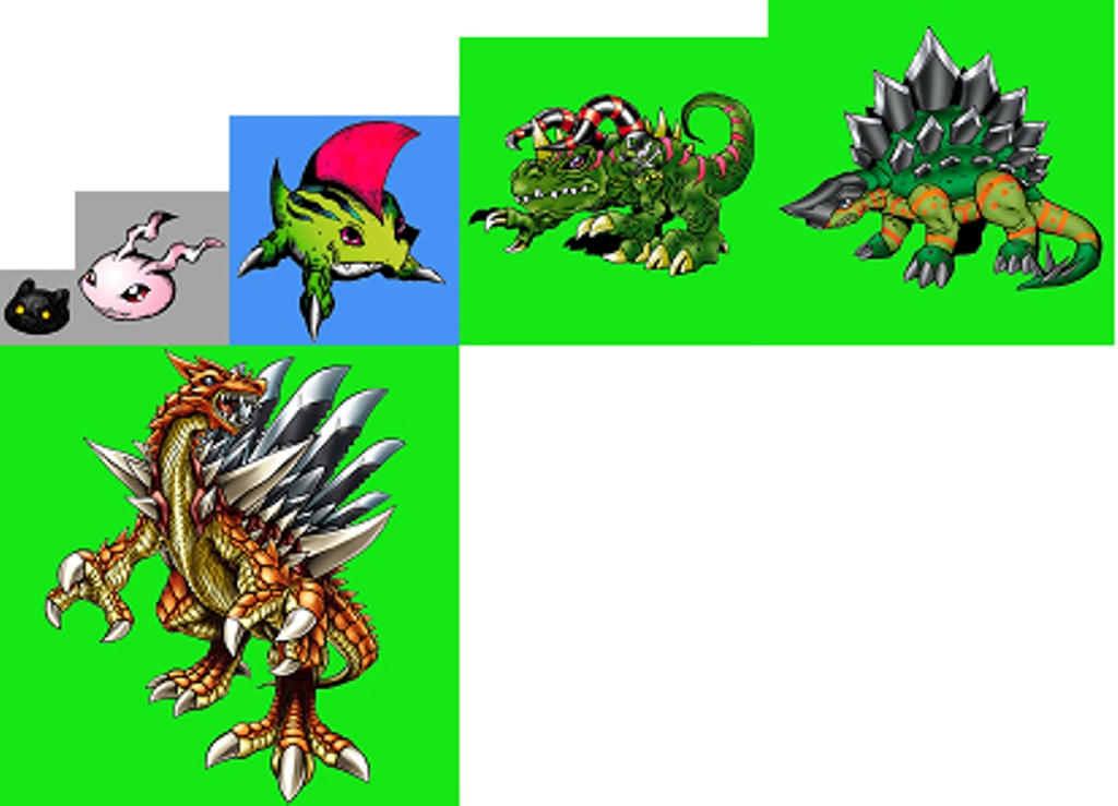 Spinomon Evolution Line by MRuslanY on DeviantArt