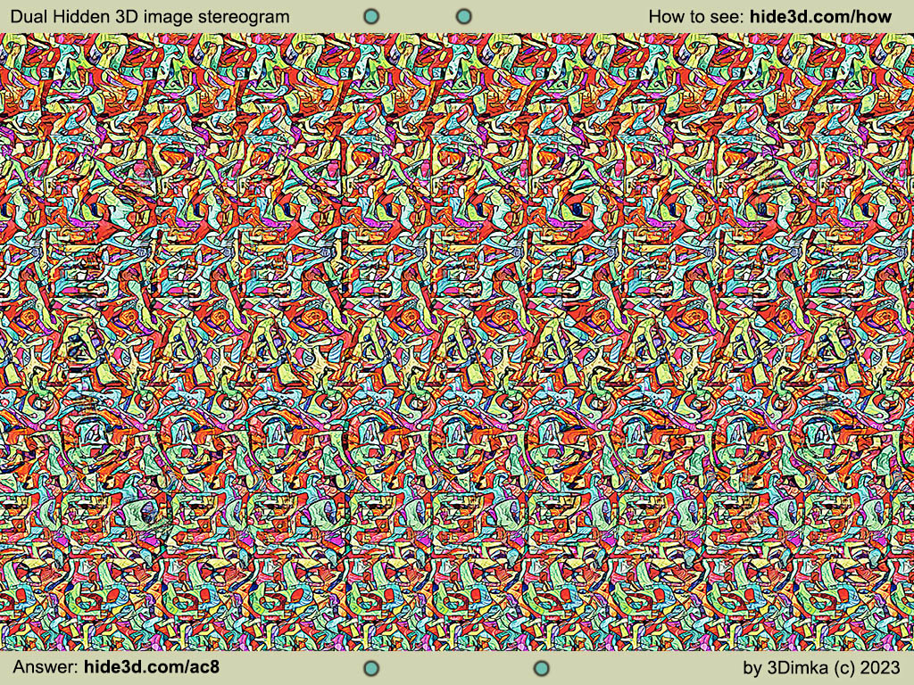 REDUNDAND MESSAGE - Dual hidden picture stereogram by 3Dimka on DeviantArt