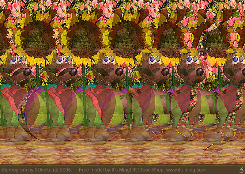 Xmas dreams. 3D-Stereogram by 3Dimka on DeviantArt