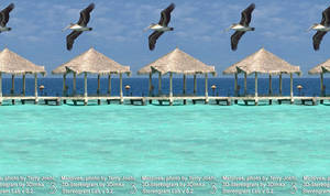 Maldives, 3D-Stereogram