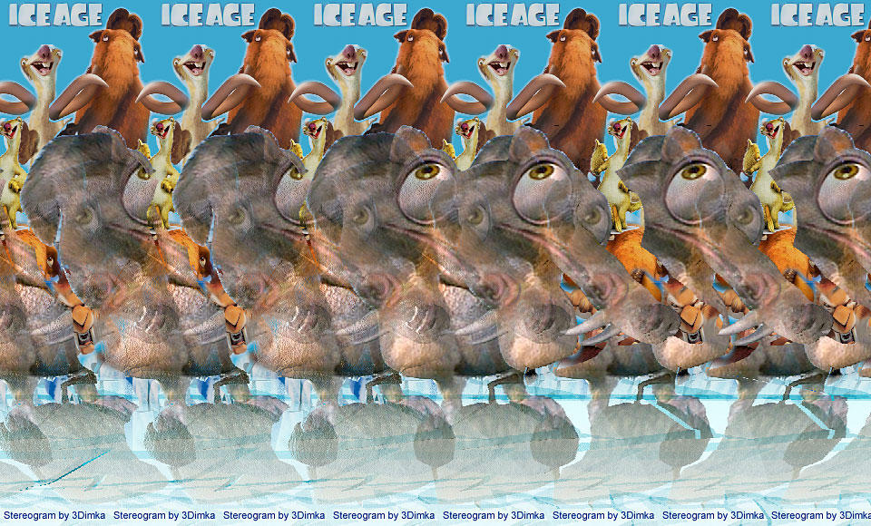 Ice Age 3D Stereogram by 3Dimka on DeviantArt