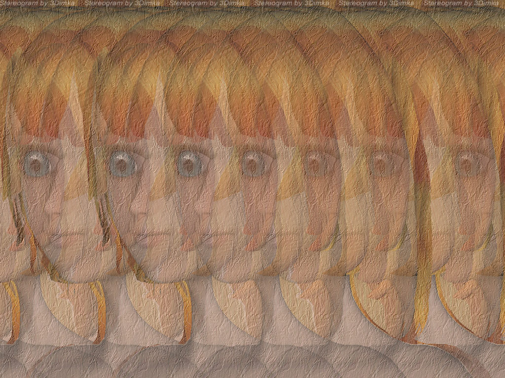 Aiko Portrait. Stereogram.