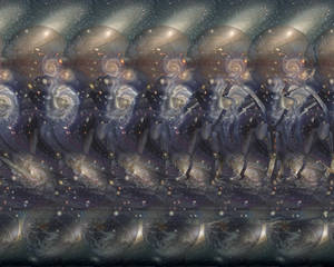 Space Surfer Stereogram