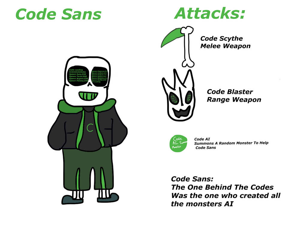 Code Sans by OneOneIsaac on DeviantArt