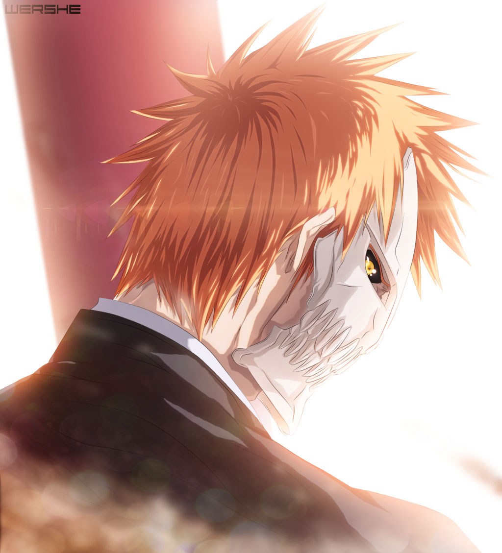 Bleach   Ichigo Hollow Mask   Line   By Wershe-d7j