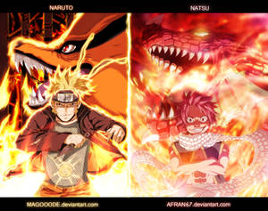 Naruto And Natsu  Collab  By Magooode-d8muczz