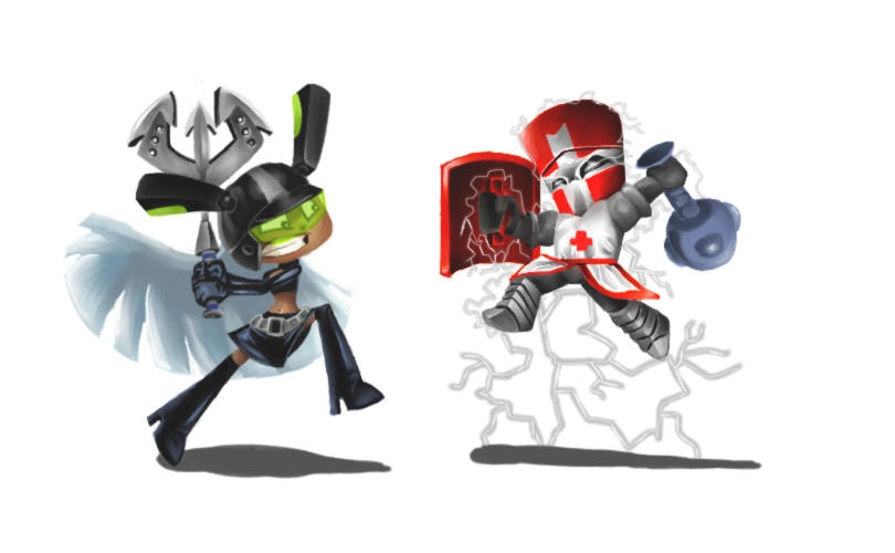 Red Knight VS Ram-Mobile (Castle Crashers) by tobne on Newgrounds