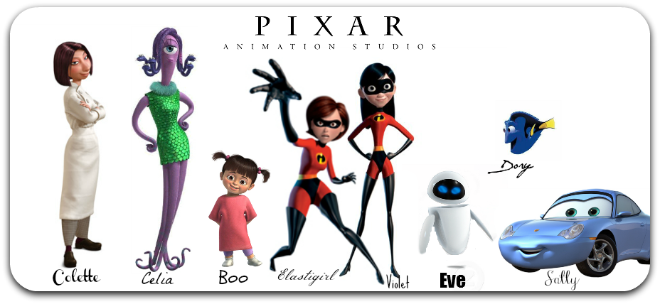 My Favorite Pixar Girls By Fragmented Shadows On Deviantart 
