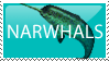 narwhals stamp by bopx